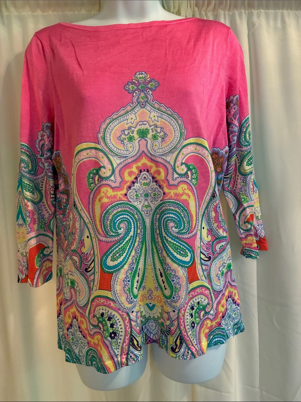 Lauren Ralph Lauren Paisley Knit Sweater